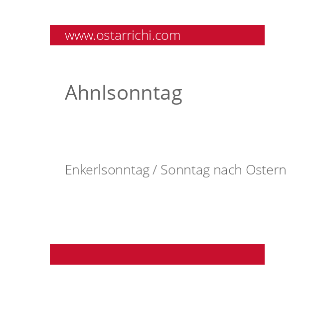 Ahnlsonntag