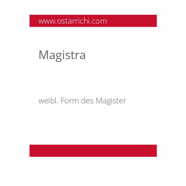Magistra