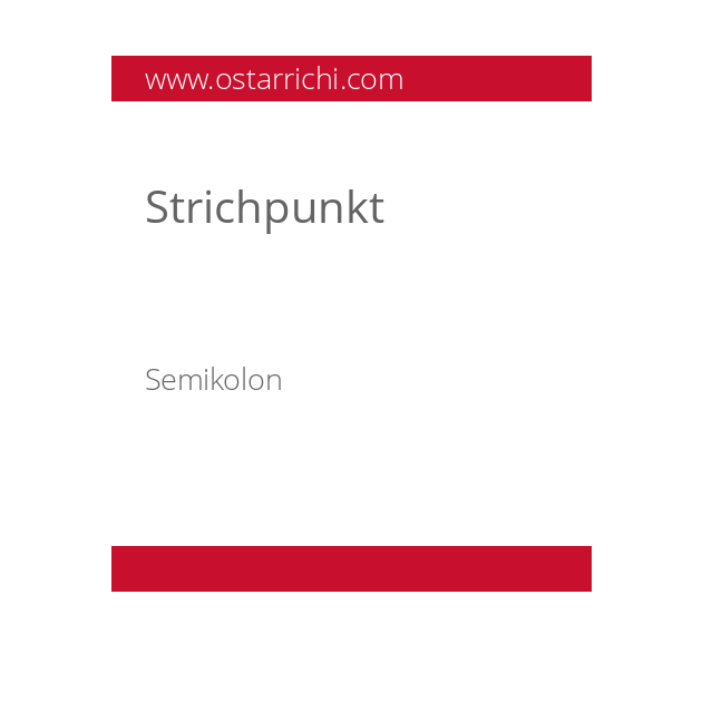 Strichpunkt