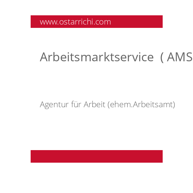 Arbeitsmarktservice  ( AMS)