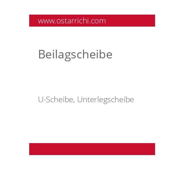 Beilagscheibe