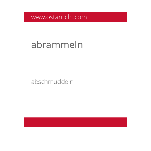 abrammeln