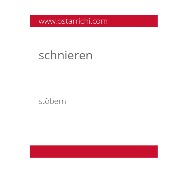 schnieren