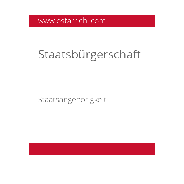 Staatsbürgerschaft