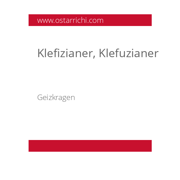 Klefizianer, Klefuzianer