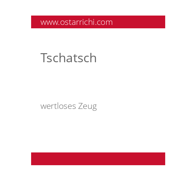 Tschatsch
