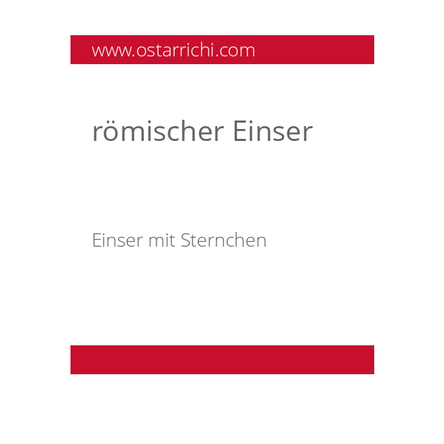 römischer Einser