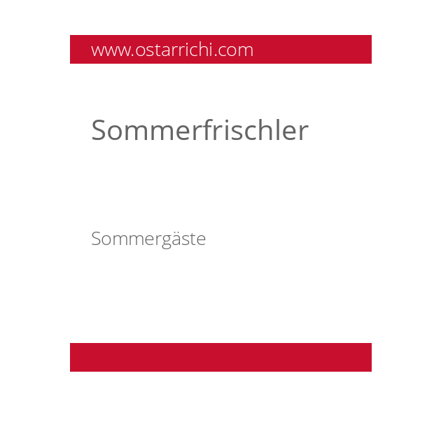 Sommerfrischler