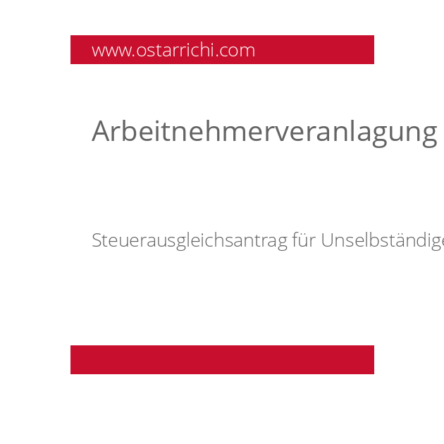 Arbeitnehmerveranlagung (früher:Steuerausgleich)