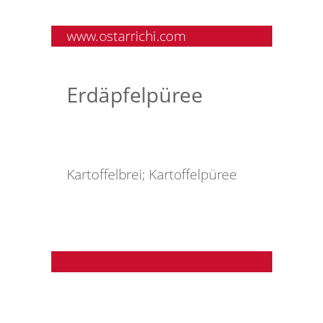 Erdäpfelpüree