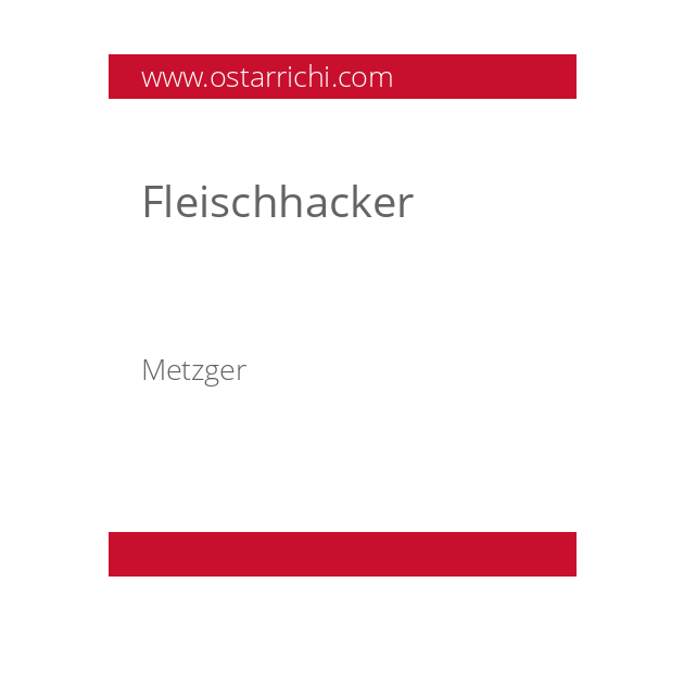 Fleischhacker