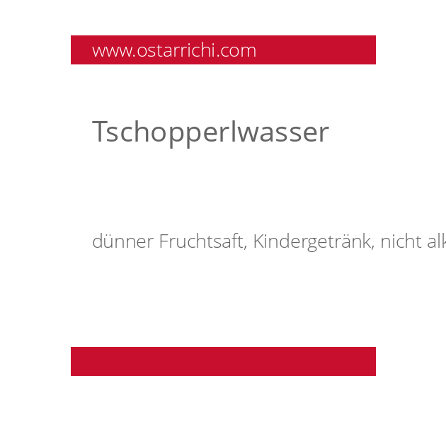 Tschopperlwasser