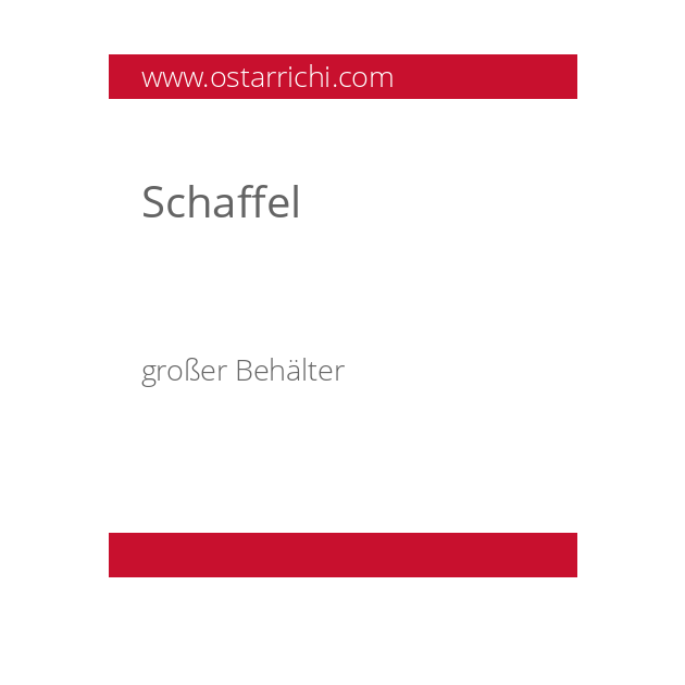 Schaffel