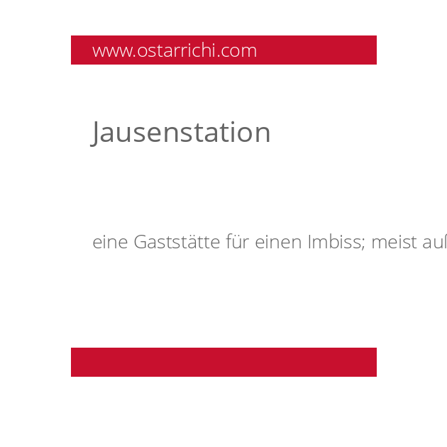 Jausenstation