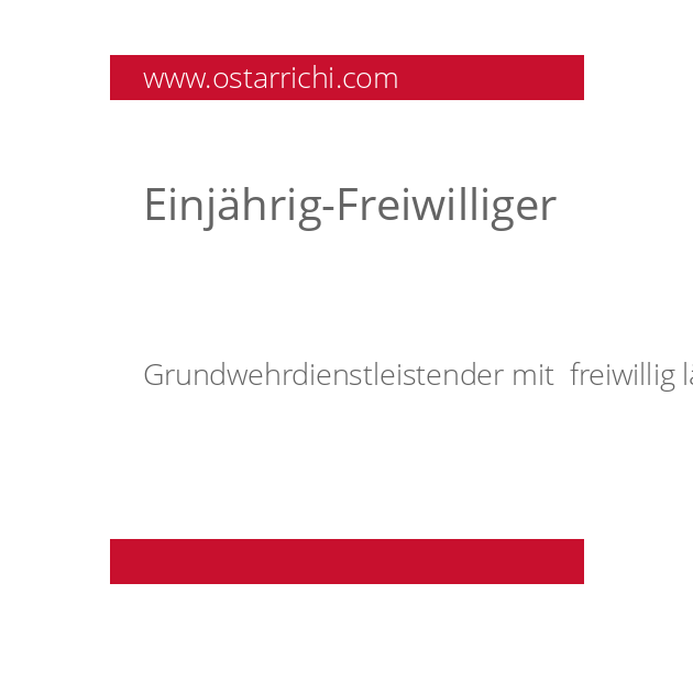 Einjährig-Freiwilliger