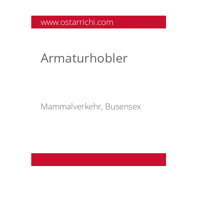 Armaturhobler