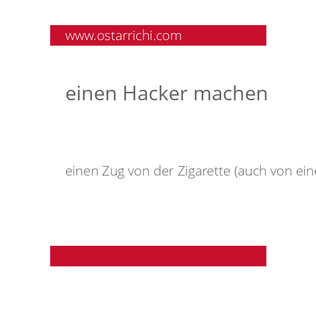 einen Hacker machen