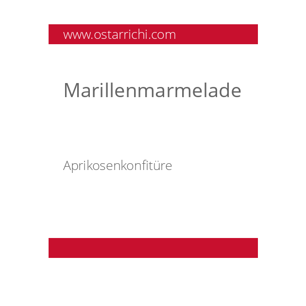 Marillenmarmelade