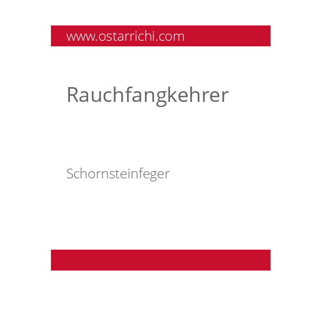 Rauchfangkehrer