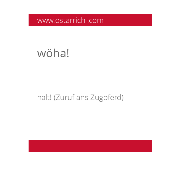 wöha!