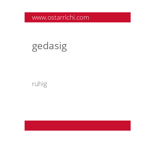 gedasig