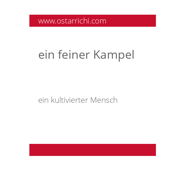 ein feiner Kampel