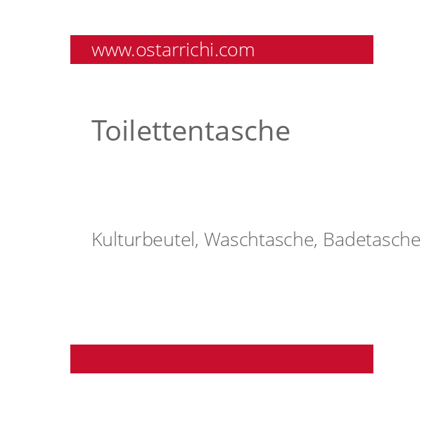 Toilettentasche