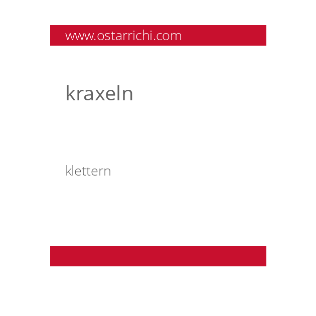 kraxeln