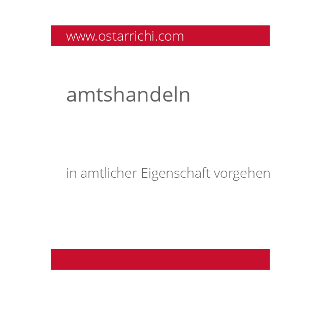 amtshandeln