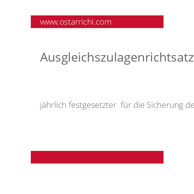 Ausgleichszulagenrichtsatz