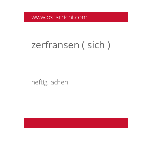 zerfransen ( sich )