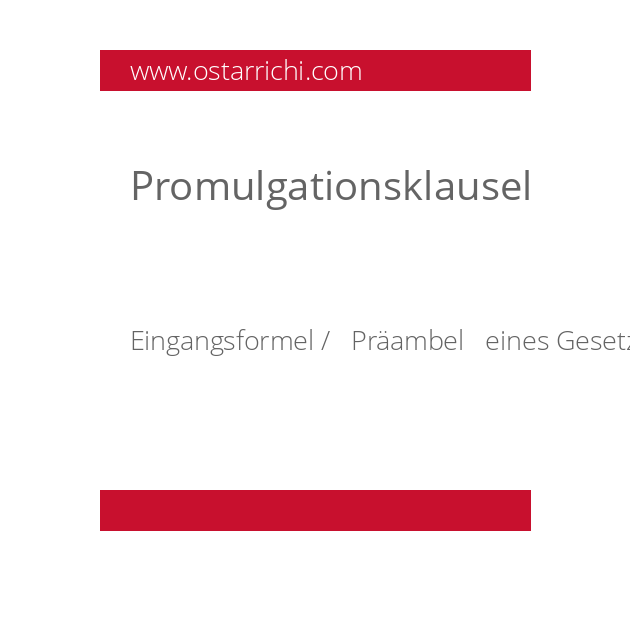 Promulgationsklausel