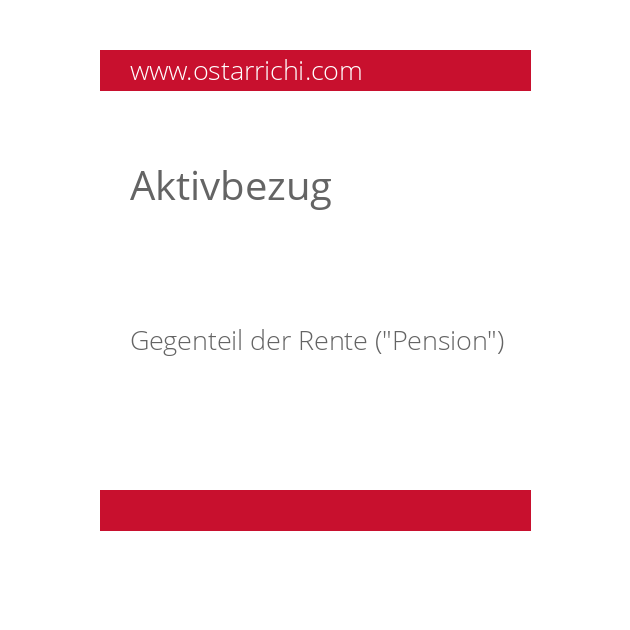 Aktivbezug