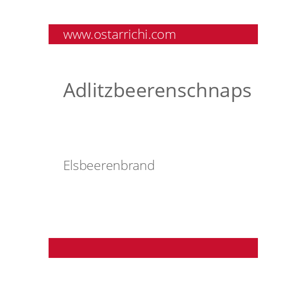 Adlitzbeerenschnaps