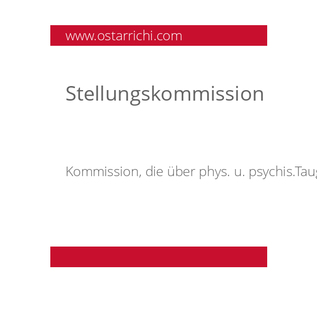 Stellungskommission