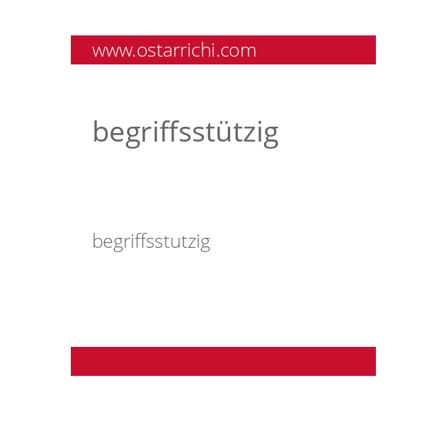 begriffsstützig