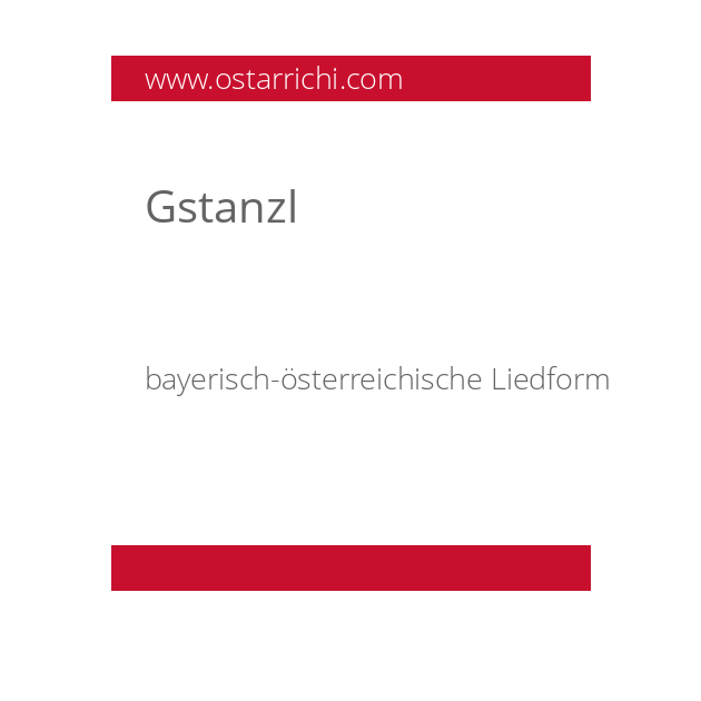 Gstanzl
