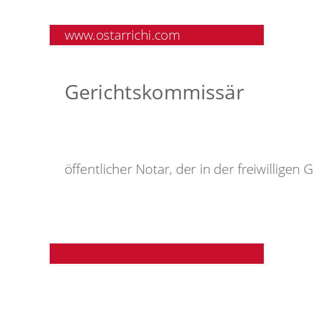 Gerichtskommissär