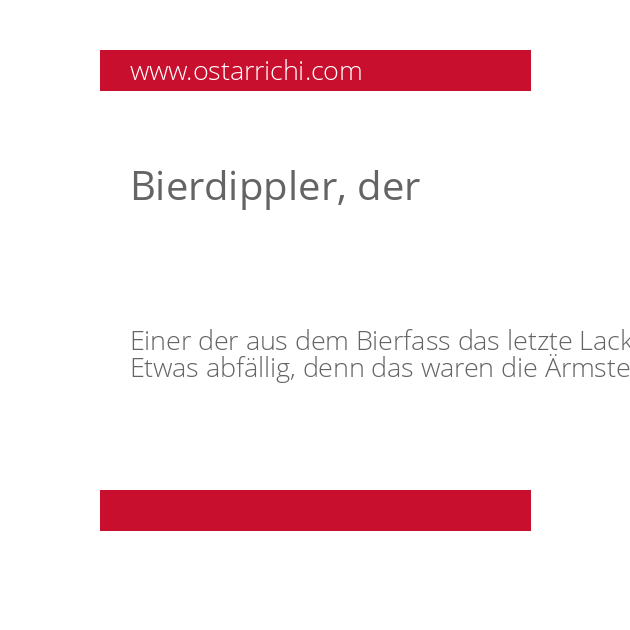 Bierdippler, der