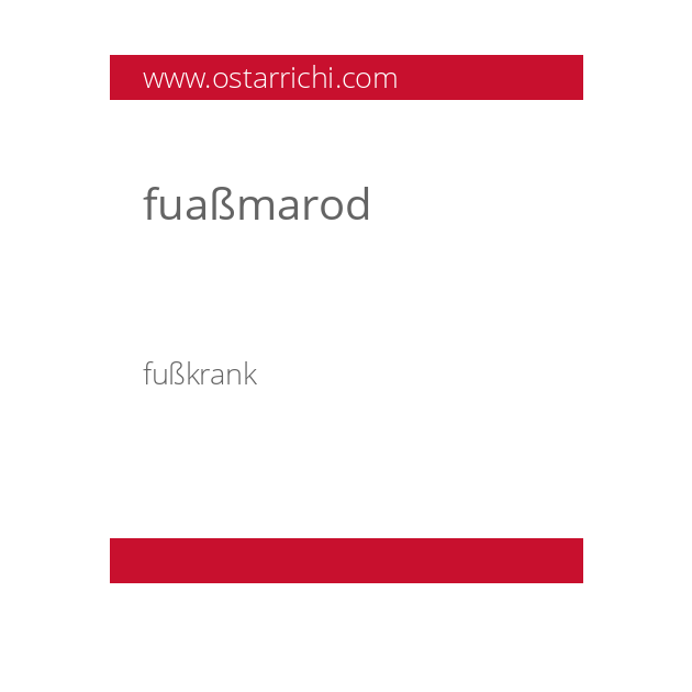 fuaßmarod