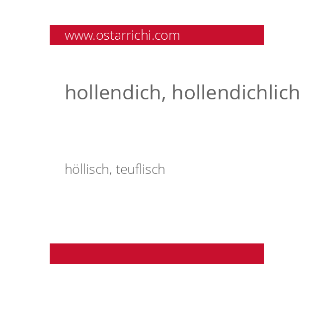 hollendich, hollendichlich