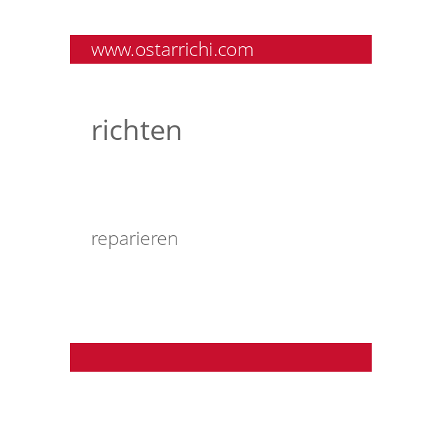 richten