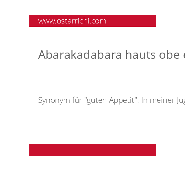 Abarakadabara hauts obe eichan habara