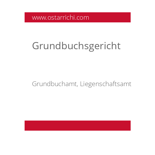 Grundbuchsgericht