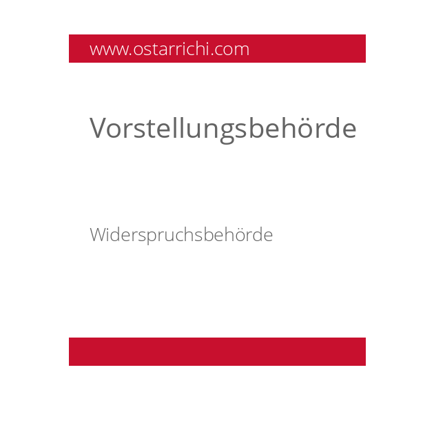 Vorstellungsbehörde