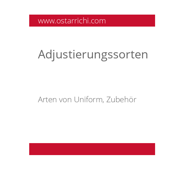 Adjustierungssorten