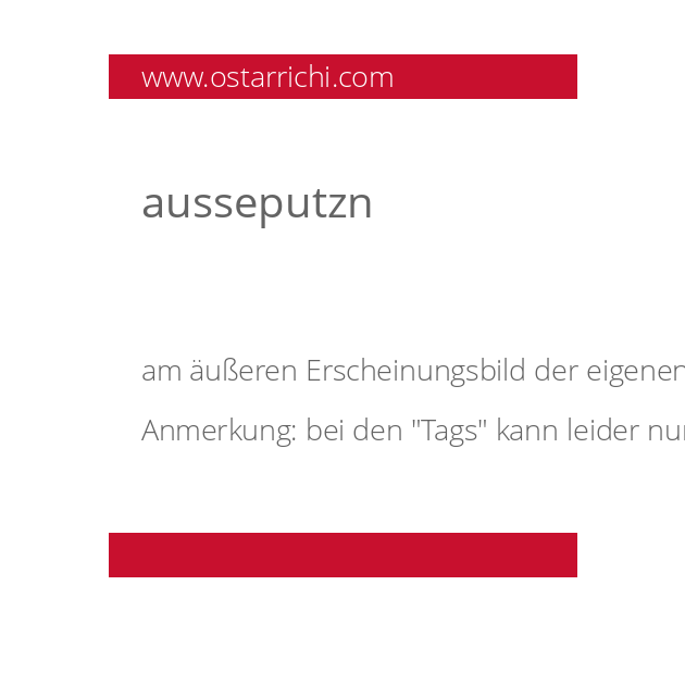 ausseputzn