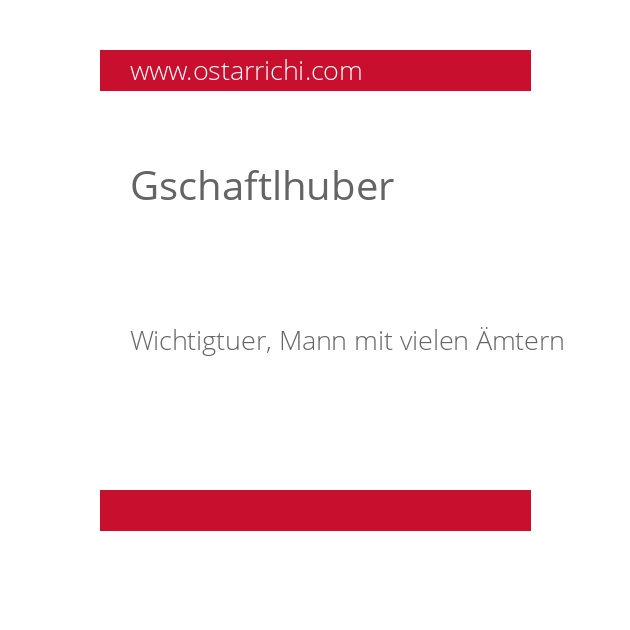 Gschaftlhuber