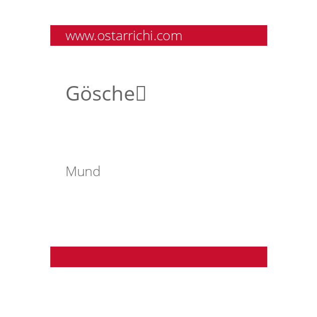 Gösche	