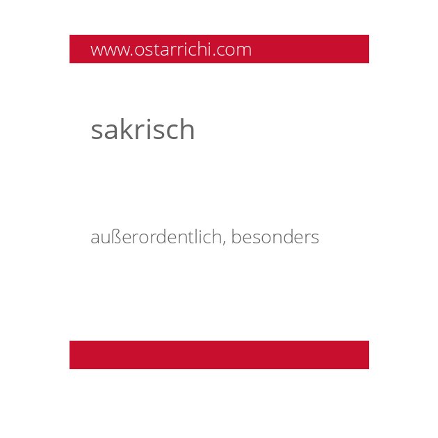 sakrisch